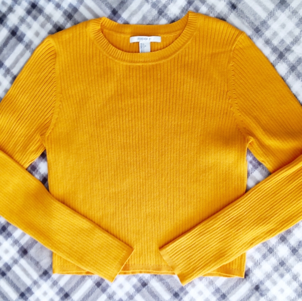 Mustard Yellow Knit Sweater